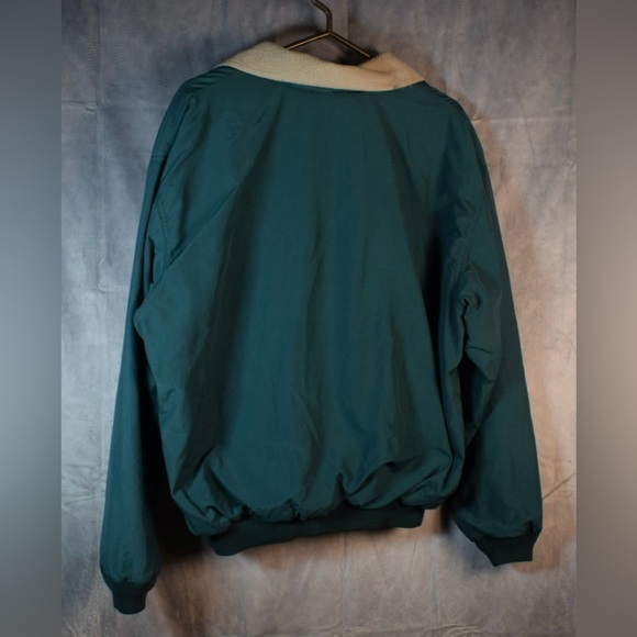 Sz L- Vintage 90’s L.L. Bean Three-Season fleece lined jacket men’s green - Picture 2 of 4
